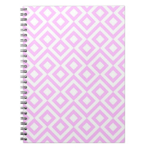 Roze en witte mander notitieboek