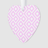 Roze en witte mander ornament (voorkant)