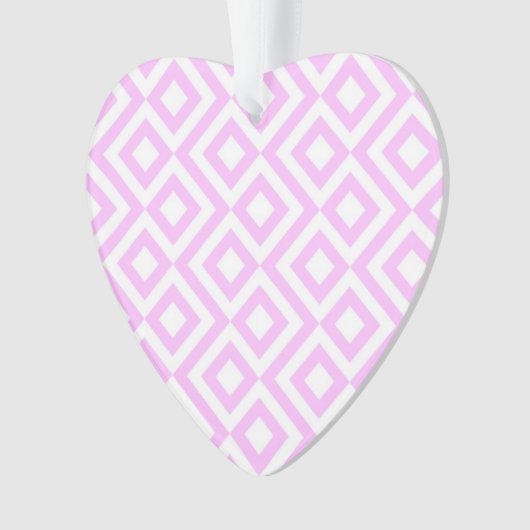 Roze en witte mander ornament (voorkant)