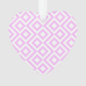 Roze en witte mander ornament (voorkant)