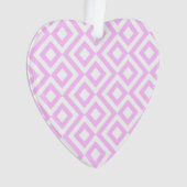 Roze en witte mander ornament (voorkant)