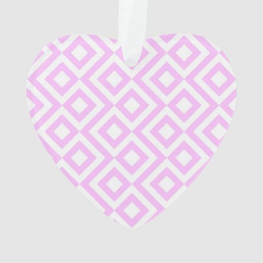 Roze en witte mander ornament (achterkant)