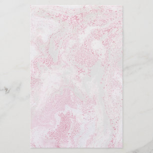 Roze en witte marmer briefpapier