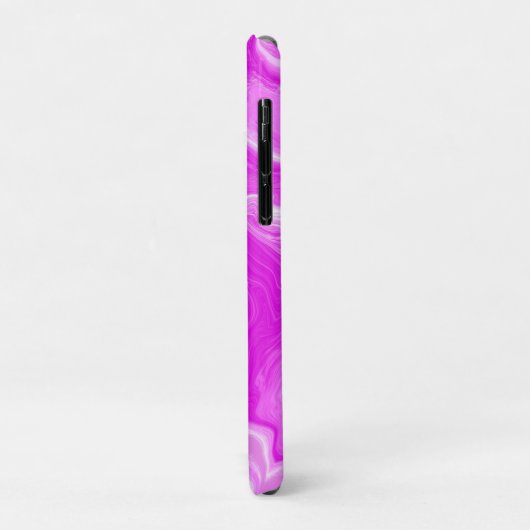 Roze en witte marmer Case-Mate iPhone case (Achterkant/links)