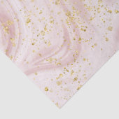 Roze en witte marmer Gold Glitter Tissuepapier (Detail)