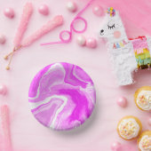 Roze en witte marmer papieren kommen (Feest)