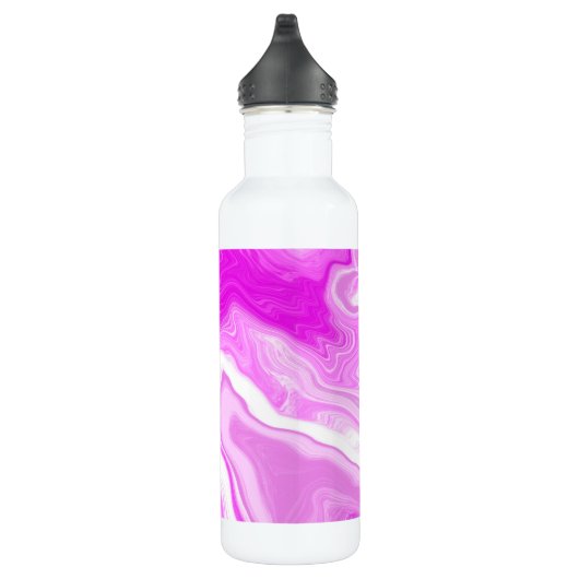 Roze en witte marmer waterfles (Rechts)