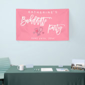 Roze en Witte Meidenavakantie Spandoek (Beurs)