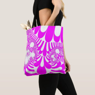 Roze en witte mod draagtas