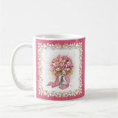 Roze en witte Mok (Links)