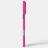 Roze en witte monogram strepen  Case-Mate iPhone case (Achterkant / Rechts)
