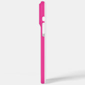 Roze en witte monogram strepen  Case-Mate iPhone case (Achterkant / Links)