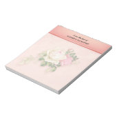 Roze en witte Notitieblok (Gedraaid)
