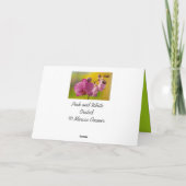 Roze en witte orchidee kaart (Achterkant)