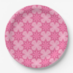 Roze en witte papieren borden bordje
