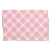 Roze en witte patronen kussensloop (Voorkant)