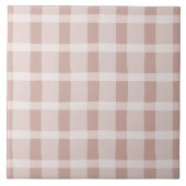 Roze en witte patroon tegeltje (Voorkant)