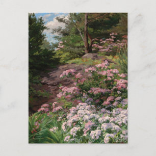 Roze en witte Rhododendron Thomas Allen, Jr. Briefkaart