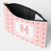 Roze en witte riet | rotan | Monogram Etui (Open)