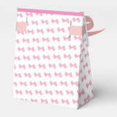 Roze en witte Rocking Horse Bedankdoosjes (Achterkant)