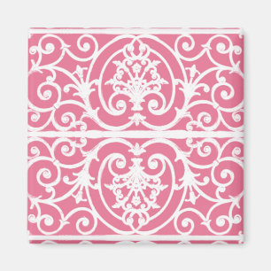 Roze en witte rollen magneet
