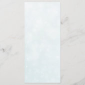 Roze en Witte Rose Blooms Wedding Menu (Achterkant)