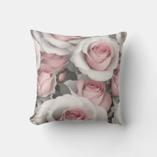 Roze en witte rozen kussen