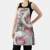 roze en witte rozen schort (Insitu)