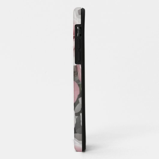 Roze en Witte Rozen Telefoon Case (Achterkant/links)
