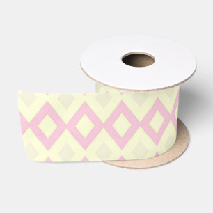 Roze en witte ruitvormen op lint