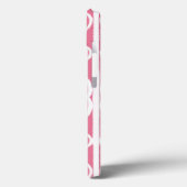 Roze en witte scrollwerk Case-Mate iPhone-hoes iPhone Case (Achterkant / Links)