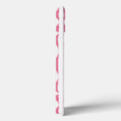 Roze en witte scrollwerk Case-Mate iPhone-hoes iPhone Case (Achterkant / Rechts)
