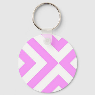 Roze en witte Sleutelhanger