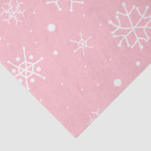 Roze en witte sneeuwvlokken tissuepapier (Detail)