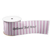 Roze en witte Snoep Stripe met gepersonaliseerde t Lint (Spoel)