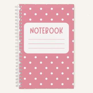 Roze en Witte Speelse Notitieboek