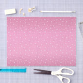  roze en witte sterren tissuepapier (Craft)