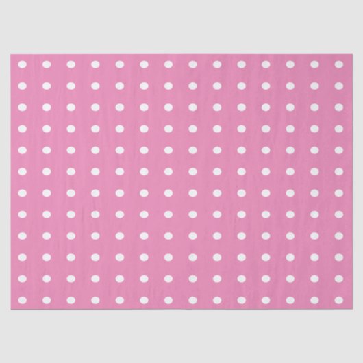 Roze en witte stippen tissuepapier (Voorkant)