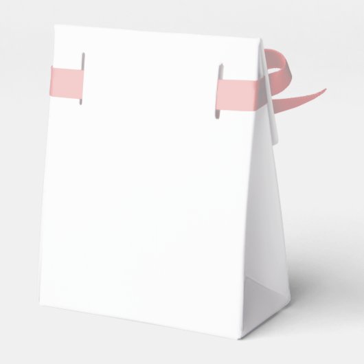 Roze en witte streep Dachshund Party Favor Bag Bedankdoosjes (Achterkant)