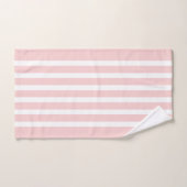 Roze en witte strepen bad handdoek (Handdoek)