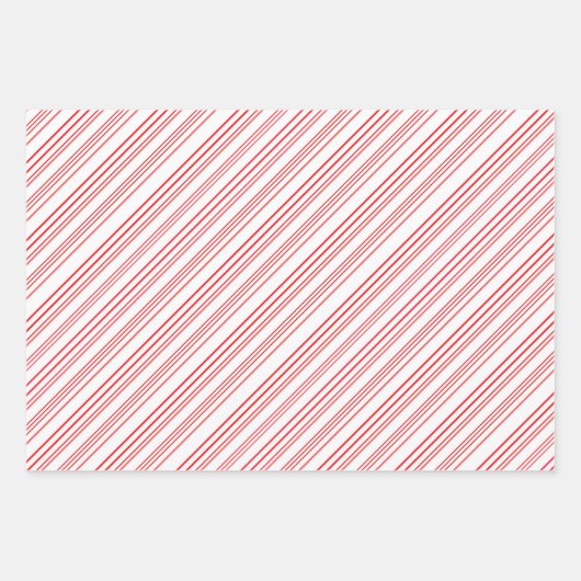 Roze en witte strepen, bessen en groeten inpakpapier vel (Voorkant)