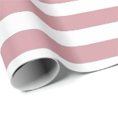 Roze en witte strepen cadeaupapier (Rol Hoek)