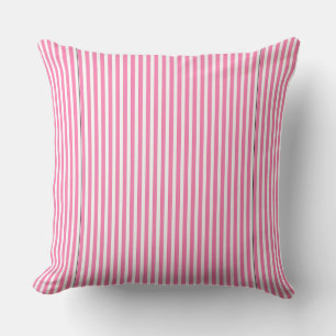 Roze en witte strepen kussen