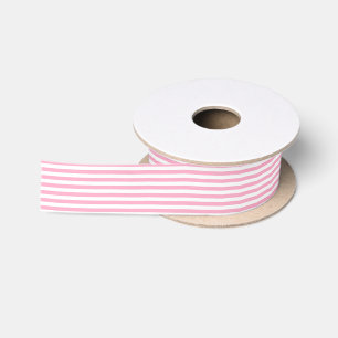 Roze en witte strepen lint