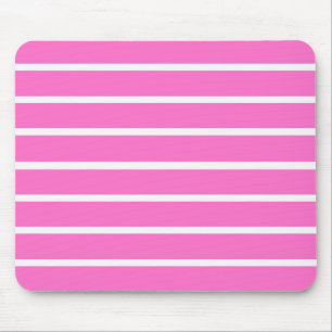 Roze en witte strepen ontwerp muismat