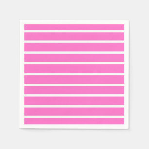 Roze en witte strepen ontwerp servet