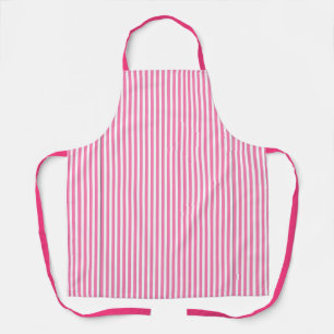 Roze en witte strepen schort