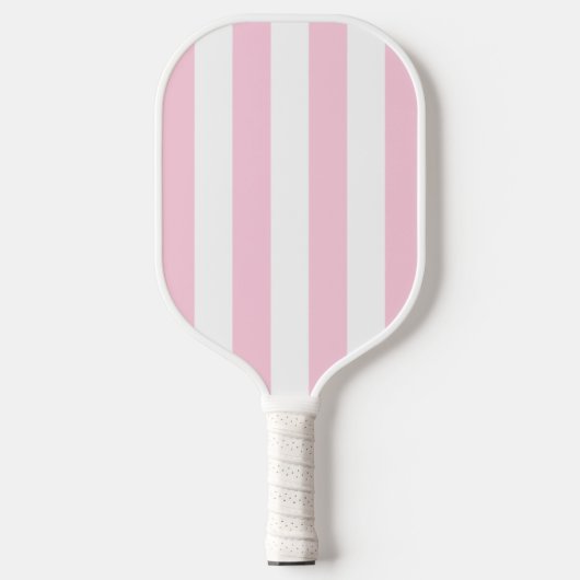 Roze en witte streping | Cabana Pickleball Paddle (Voorkant)