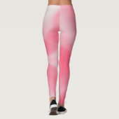 Roze en witte stropdas-kleurstof leggings (Achterkant)