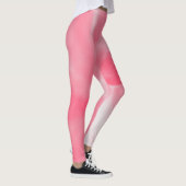 Roze en witte stropdas-kleurstof leggings (Rechts)